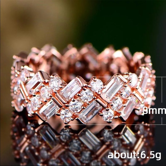 New Eternity Promise Rose Gold Diamond Ring - Picture 3 of 3